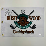 Bandera del Chevy Chase Caddyshack Bushwood Country Club autografiada/firmada Beckett BAS COA