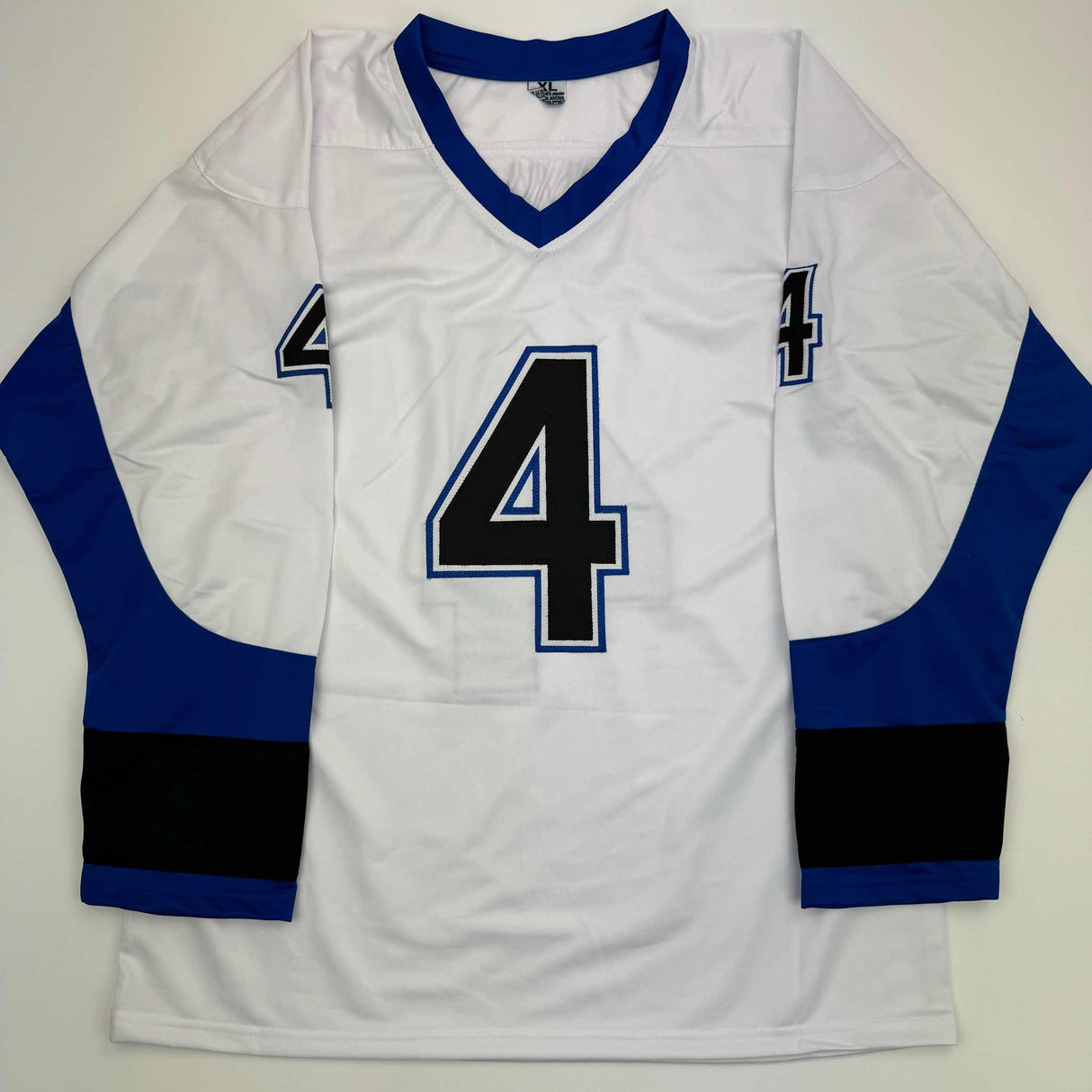 Camiseta de hockey blanca autografiada/firmada por Vincent Lecavalier 2004 SC Champs Tampa Bay JSA COA
