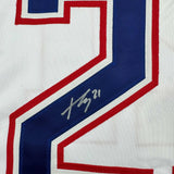 Camiseta de hockey blanca de Montreal autografiada/firmada por Kaiden Guhle (JSA COA)