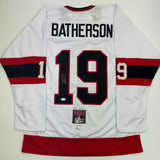 Camiseta de hockey blanca autografiada/firmada de Drake Batherson Ottawa JSA COA
