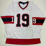 Camiseta de hockey blanca autografiada/firmada de Drake Batherson Ottawa JSA COA