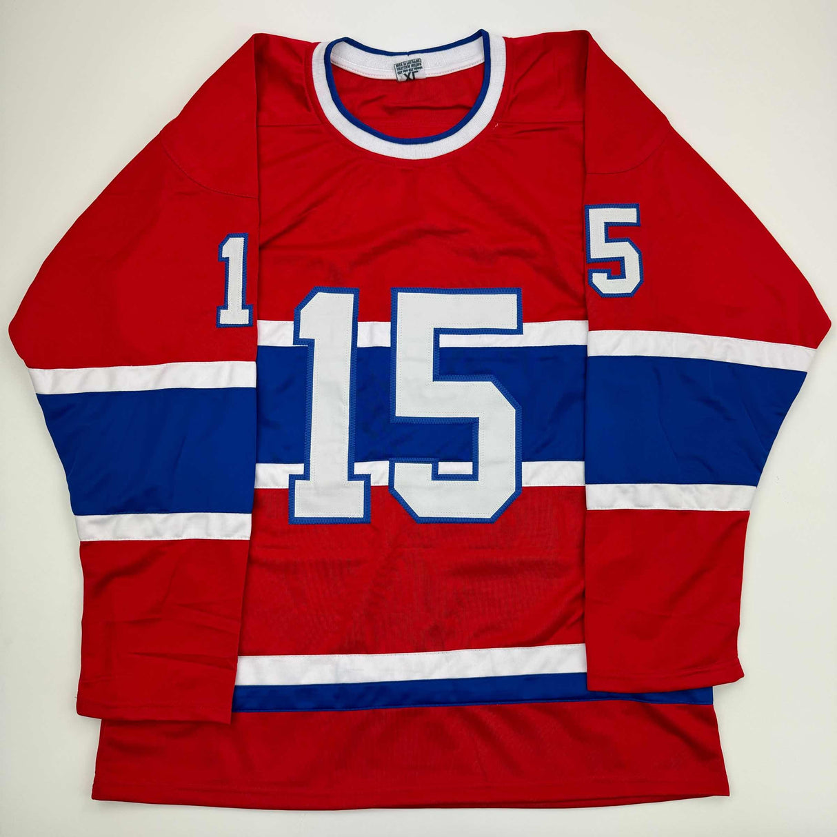 Camiseta de hockey roja de Montreal autografiada/firmada por Alex Newhook (JSA COA)