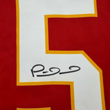 Camiseta de fútbol americano Nike auténtica de los Kansas City Chiefs, autografiada y firmada por Patrick Mahomes, color rojo, Fanatics COA