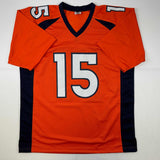 Autographed/Signed Brandon Marshall Denver Orange Football Jersey Beckett BAS COA