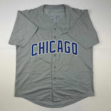 Camiseta de béisbol gris de Chicago autografiada/firmada por Sammy Sosa Beckett BAS COA