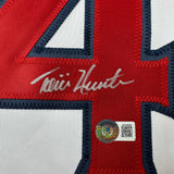 Camiseta de béisbol blanca de Anaheim de Los Ángeles, autografiada y firmada por Torii Hunter Beckett BAS COA