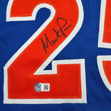 Camiseta de baloncesto azul Cleveland Beckett BAS COA autografiada/firmada por Mark Price