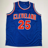 Camiseta de baloncesto azul Cleveland Beckett BAS COA autografiada/firmada por Mark Price
