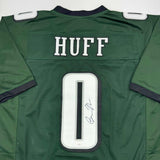 Autographed/Signed Bryce Huff Philadelphia Green Football Jersey JSA COA