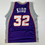 Camiseta de baloncesto morada autografiada/firmada de Jason Kidd Phoenix Beckett BAS COA