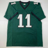 Autographed/Signed AJ A.J. Brown Philadelphia Green Football Jersey PSA/DNA COA