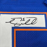 Autographed/Signed Tim Tebow Florida Blue College Football Jersey Beckett BAS COA