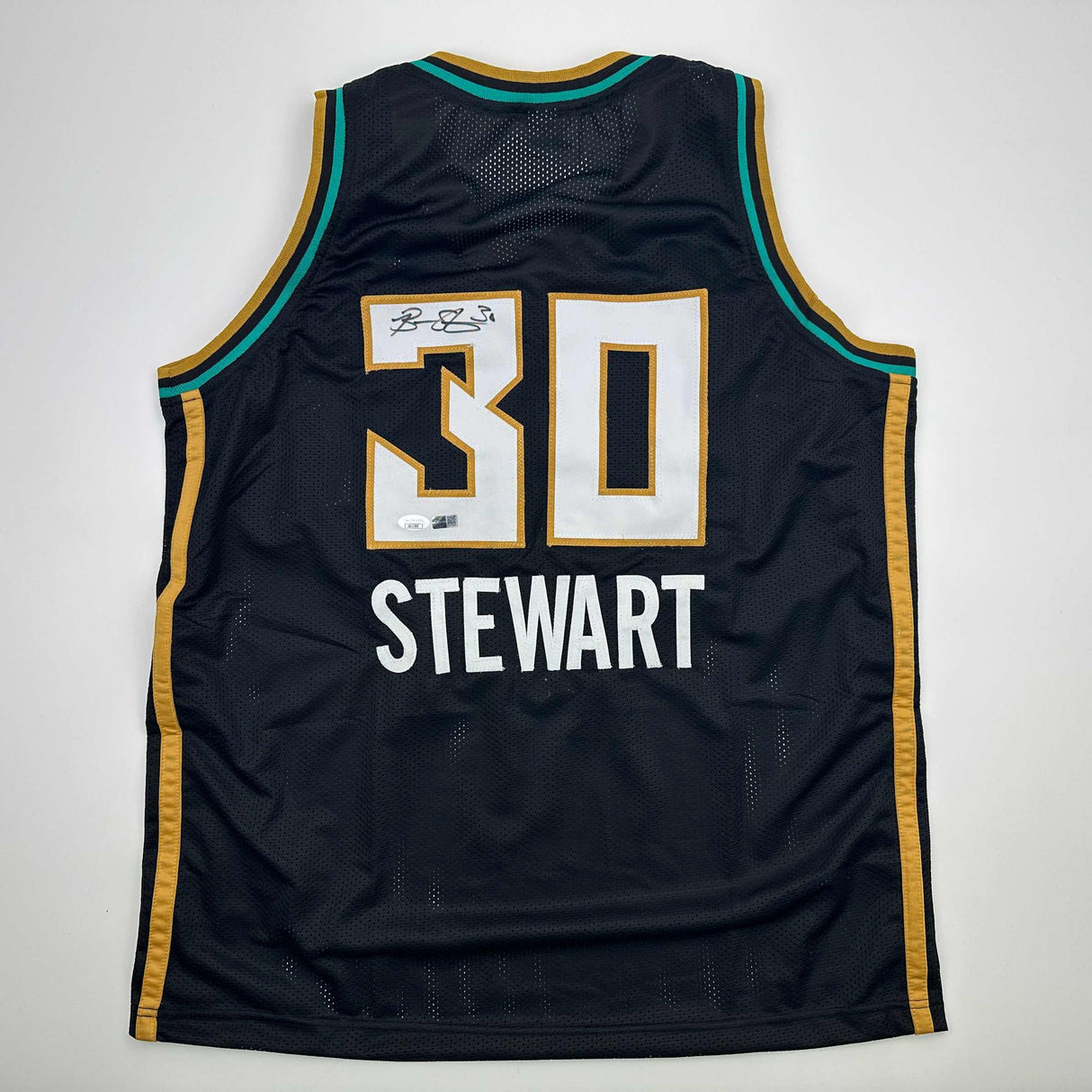 Camiseta de baloncesto negra de Nueva York autografiada/firmada por Breanna Stewart (JSA COA)
