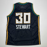 Camiseta de baloncesto negra de Nueva York autografiada/firmada por Breanna Stewart (JSA COA)