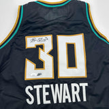 Camiseta de baloncesto negra de Nueva York autografiada/firmada por Breanna Stewart (JSA COA)