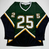 Autographed/Signed Joe Nieuwendyk Dallas Green Hockey Jersey JSA COA