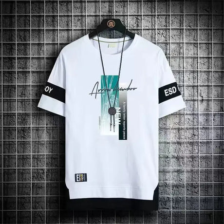 2024 Men's Korean Fashion Summer Short Sleeve T-Shirts - Lootquake