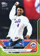 Tarjeta de béisbol Topps Now Ace Bailey n.° 348, lámina dorada, 50 unidades, para novatos, RC, 2025