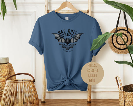 Bat Shit Crazy Social Club Retro Halloween Shirt-5