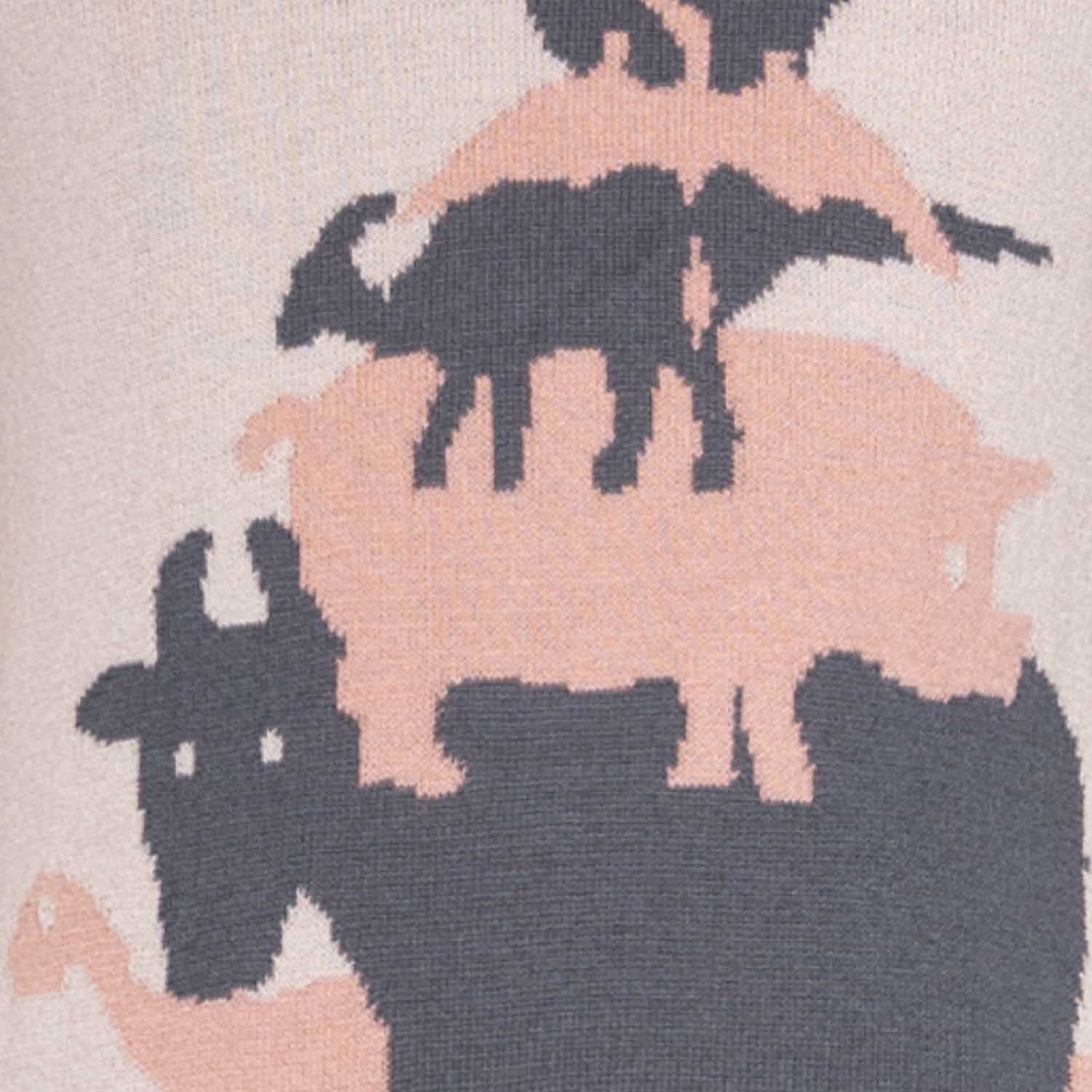 Suéter navideño rosa para niñas