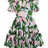 Summer Floral Ruched Dresses - Lootquake