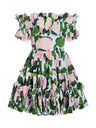 Summer Floral Ruched Dresses - Lootquake