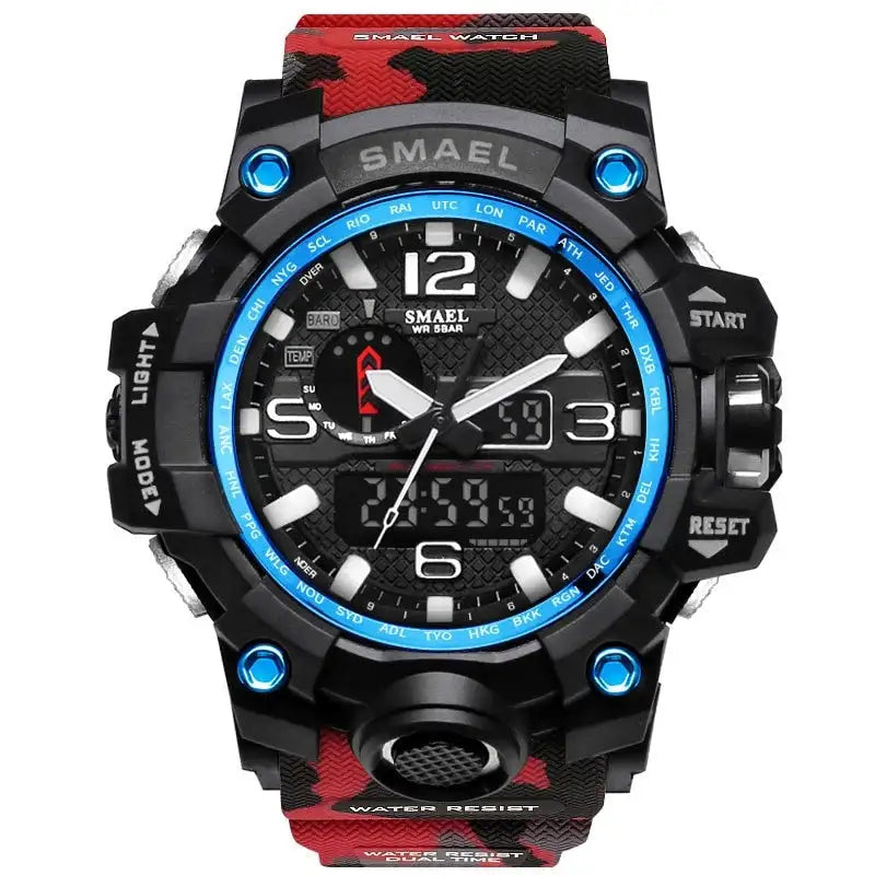 SMAEL Brand Men Sports Watches Dual Display - Lootquake