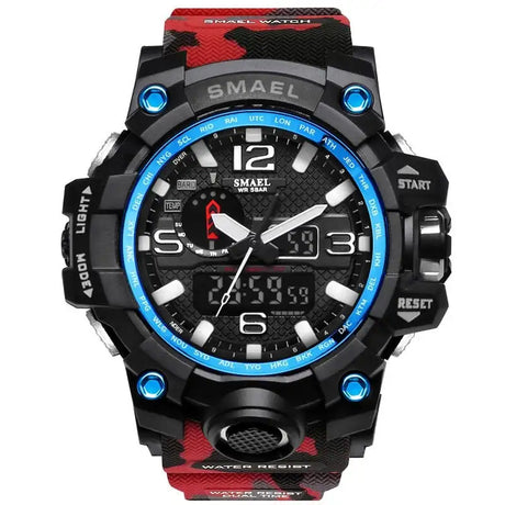 SMAEL Brand Men Sports Watches Dual Display - Lootquake