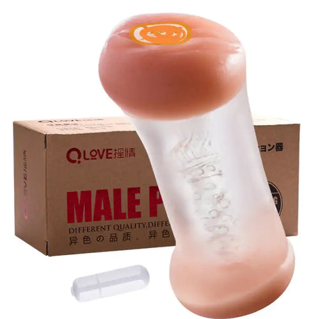 Oix Dual-Entry Transparent Male Masturbator Cup - Lootquake