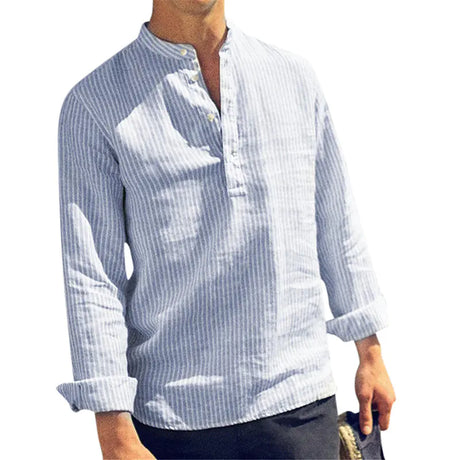 Men's Fashionable Slim Fit Casual Cotton Shirts - Lootquake