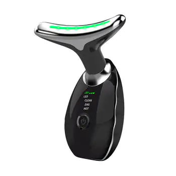 Beauty Facial Massager, 7 Color Wavy Acne Beauty Microcurrent Facial Device Skin Firming for Face Neck Beauty Device, - Lootquake