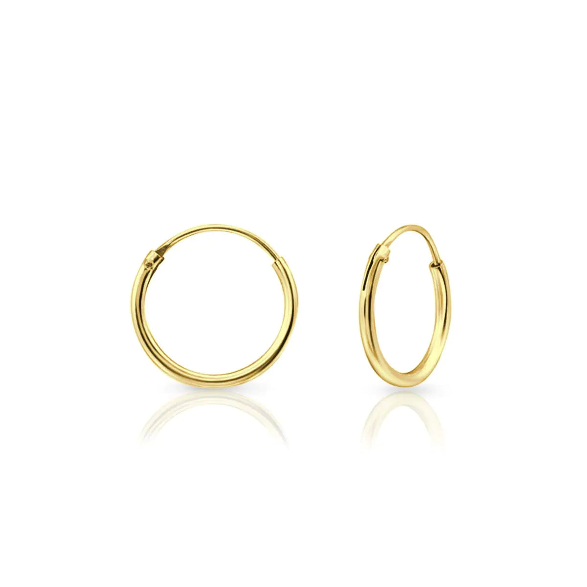 Hoop Earrings Women - Earrings for Men Gold 24k - Toddler Earrings Hoops - Endless Hoop Cartilage Earrings - Small Gold Hoop Earrings - Small Hoop Earring - Thin Gold Hoop - Lootquake