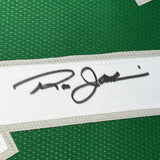 Camiseta de fútbol verde Filadelfia de 35 x 39, enmarcada, autografiada y firmada por Ron Jaworski (JSA COA)