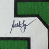 Camiseta de fútbol verde Filadelfia de 35 x 39, enmarcada, autografiada y firmada por Seth Joyner (JSA COA)