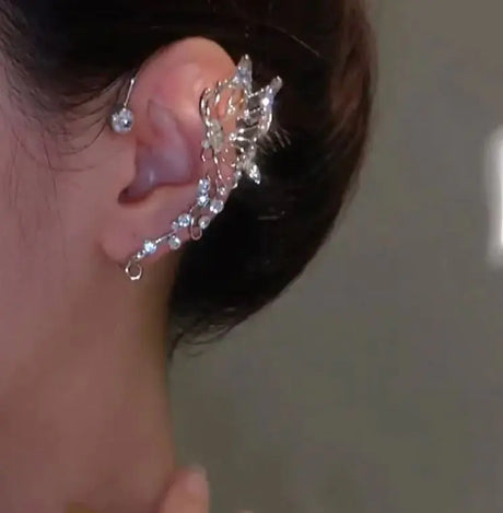 Women's Zircon Wheat Earrings Without Pierced Earrings - Lootquake