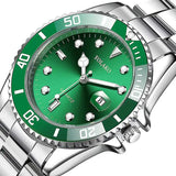 Men Silver Stainless Steel Waterproof Watches - Lootquake