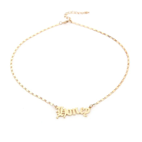 Gold Stainless Steel "Angel" and "Princess" Necklaces - Lootquake