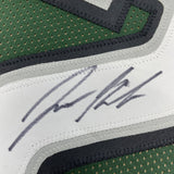 Framed Autographed/Signed Jason Kelce 35x39 Philadelphia Green Football Jersey PSA/DNA COA