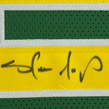 Camiseta de baloncesto verde de Seattle de 35 x 39, enmarcada, autografiada y firmada por Shawn Kemp (JSA COA)