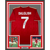 Camiseta de fútbol enmarcada, autografiada y firmada por Kenny Dalglish, 35 x 39, Liverpool Red Crown Paints, Beckett BAS COA