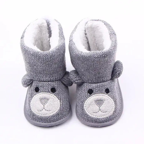 Knitted Fleece Baby Shoes, Toddler Booties, Kids Shoes - Lootquake