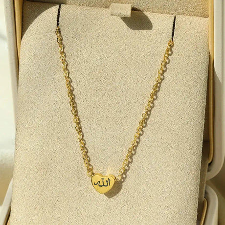 Personalized Letter Love God Patience in Arabic Necklaces Women - Lootquake