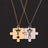 Matching Puzzle Piece Pendant Necklaces - Lootquake