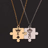 Matching Puzzle Piece Pendant Necklaces - Lootquake