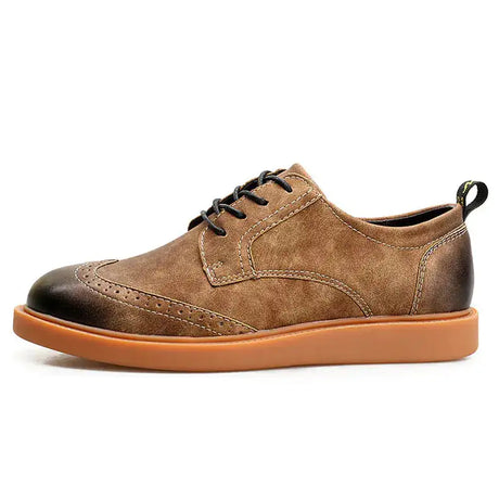 Brogue Men's Shoes, British Style Wingtip Shoes - Lootquake
