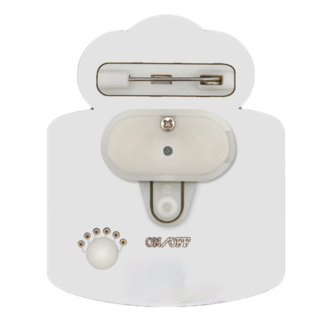 Birthday Cake Flashing Body Light Lapel Pins-2