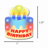 Birthday Cake Flashing Body Light Lapel Pins-1