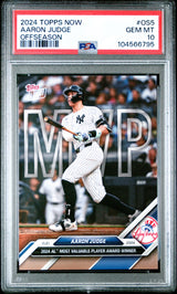Tarjeta de béisbol de temporada baja de Aaron Judge #OS5 de Topps Now, calificada en 2024, PSA 10 Gem Mint