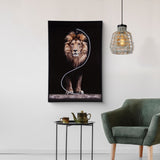 Lion Wall Art with LED Lights