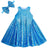 YIYI Glitter Girl Party Wear Dresses Sequin Wedding Dresses for Flower Girl Princess Dresses Birthday Girl Dress Special Occasion Little Girl Blue 8 Years XL - Lootquake